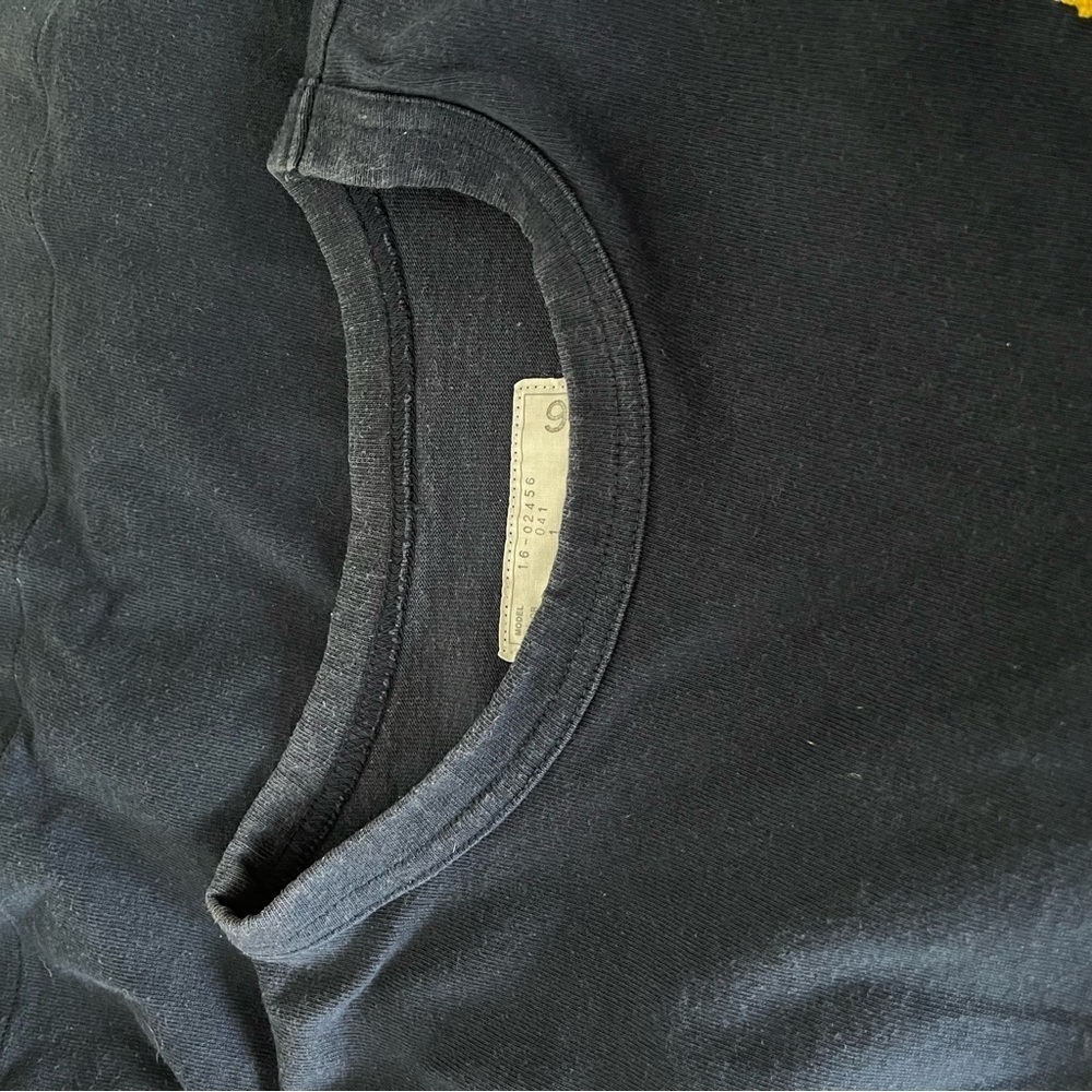 SACAI sz 1 S Navy Blue Short Sleeve Tshirt Tee Paradise Garage Side Zippers - Picture 9 of 14